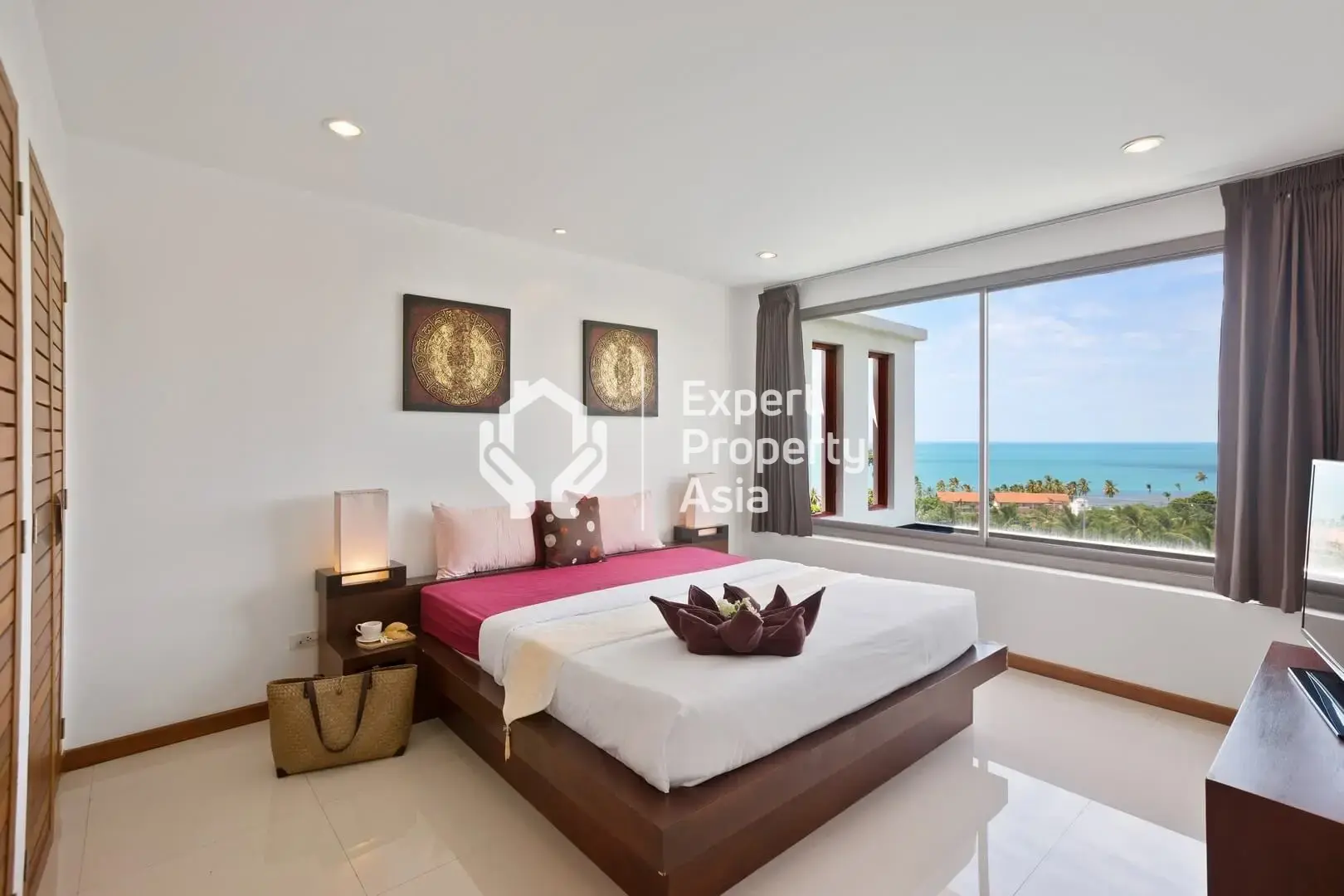 "Superbe Appartement de 2 Chambres avec Vue sur Mer à Vendre – Propriété Libre à Lamai, Koh Samui"