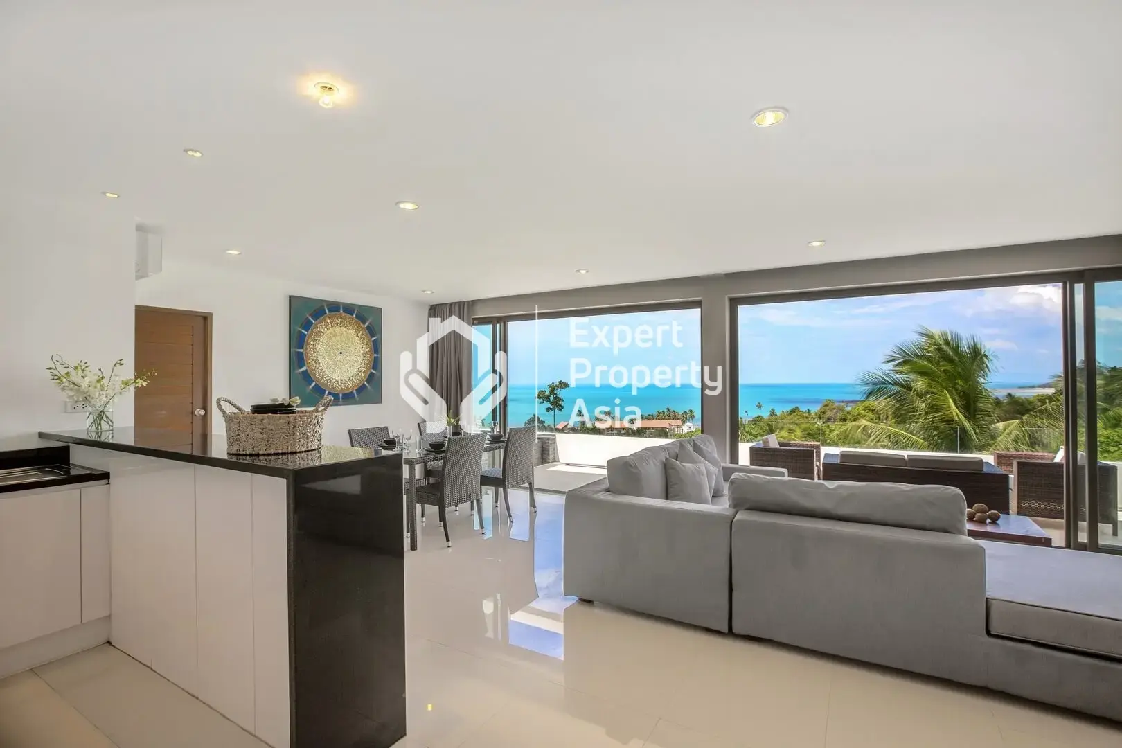 "Superbe Appartement de 2 Chambres avec Vue sur Mer à Vendre – Propriété Libre à Lamai, Koh Samui"