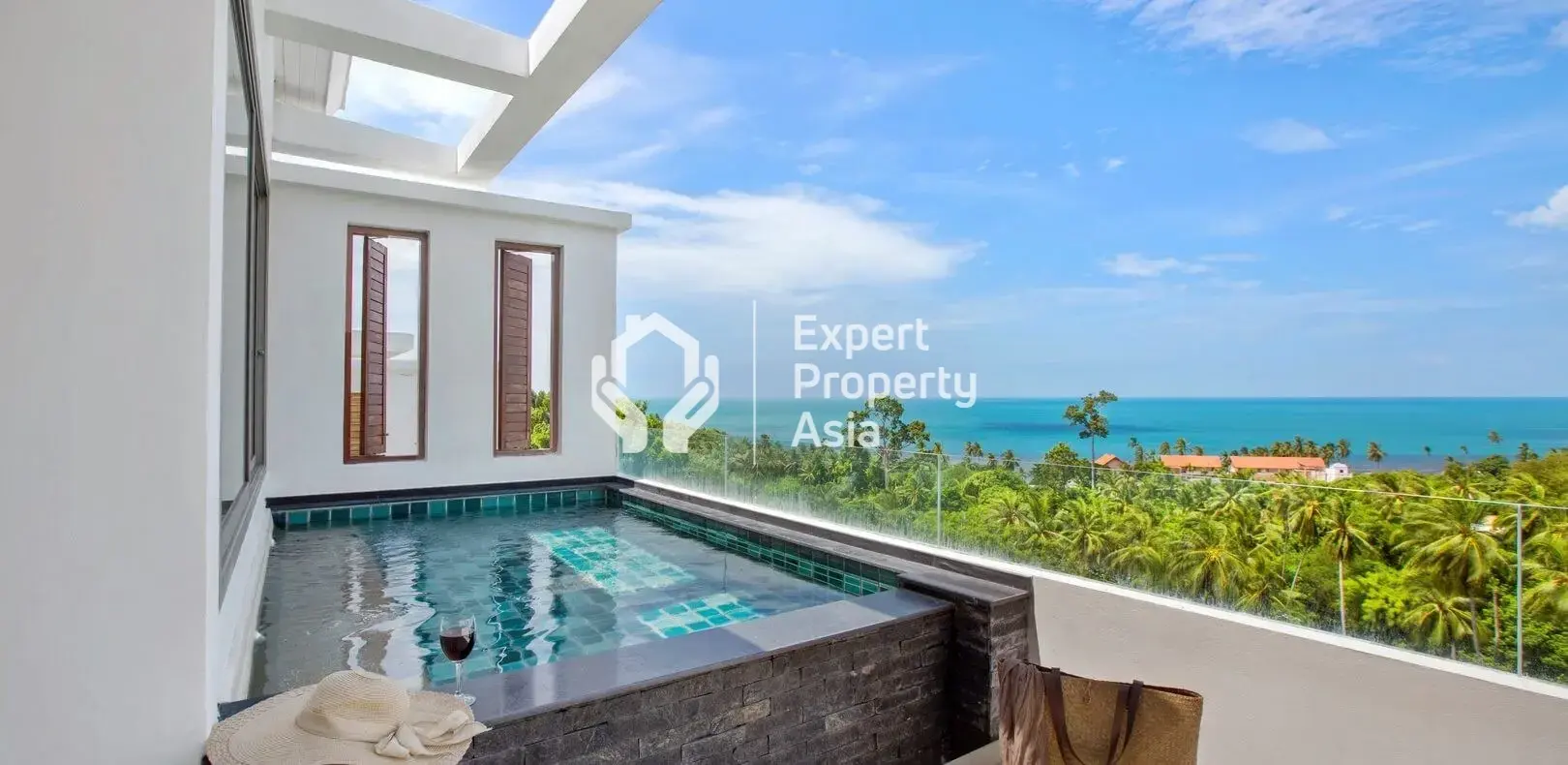 "Superbe Appartement de 2 Chambres avec Vue sur Mer à Vendre – Propriété Libre à Lamai, Koh Samui"