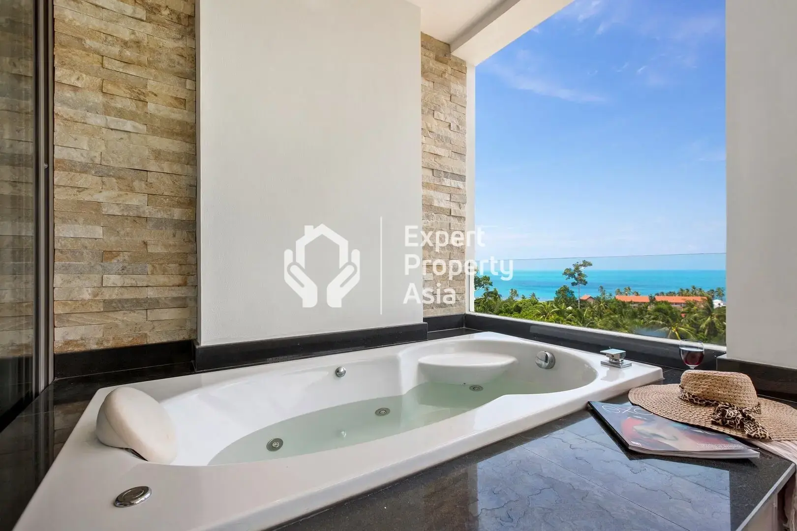 "Superbe appartement d'une chambre avec vue sur la mer à vendre – en pleine propriété à Lamai, Koh Samui"