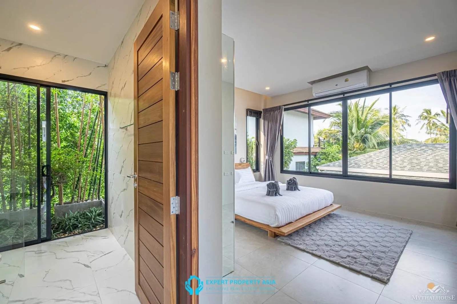 Stylish 3-Bedroom Pool Villa in Bophut – Modern Living in a Peaceful Hillside Setting