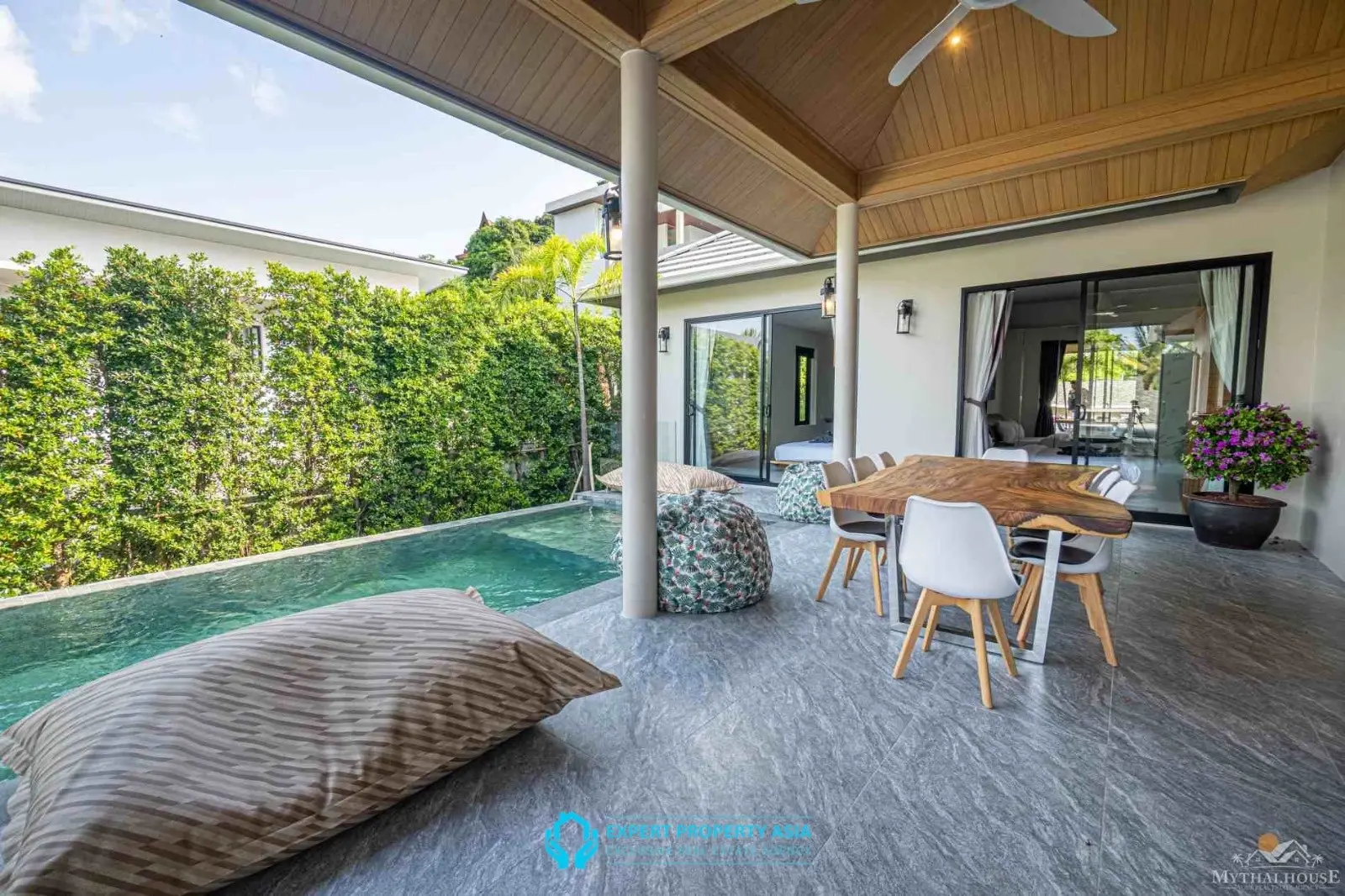Stylish 3-Bedroom Pool Villa in Bophut – Modern Living in a Peaceful Hillside Setting
