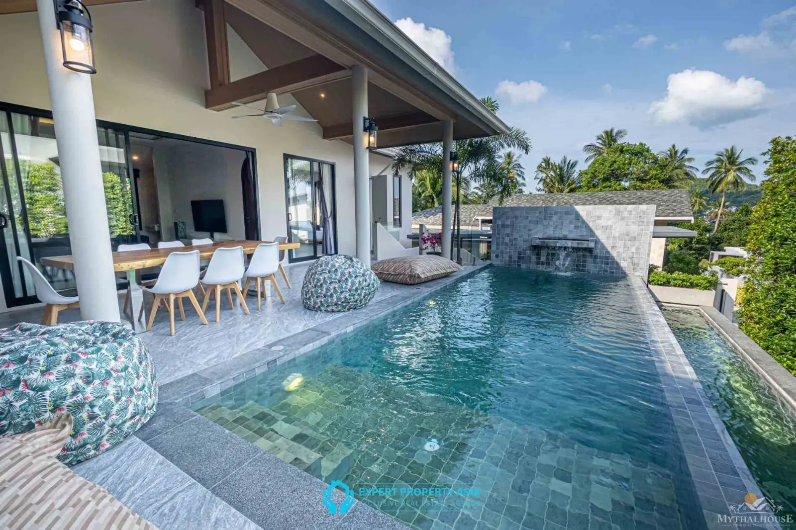Stylish 3-Bedroom Pool Villa in Bophut – Modern Living in a Peaceful Hillside Setting