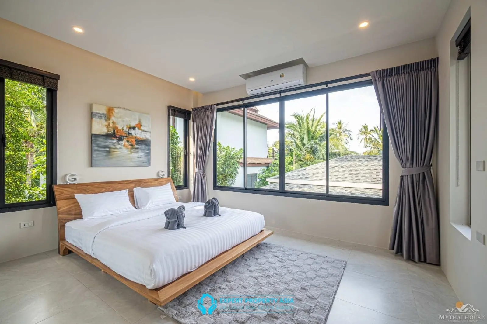 Stylish 3-Bedroom Pool Villa in Bophut – Modern Living in a Peaceful Hillside Setting