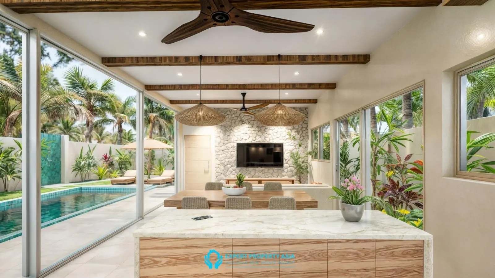 Modern 3-Bedroom Pool Villa for Sale in Peaceful Maenam – Leasehold 6.9M THB