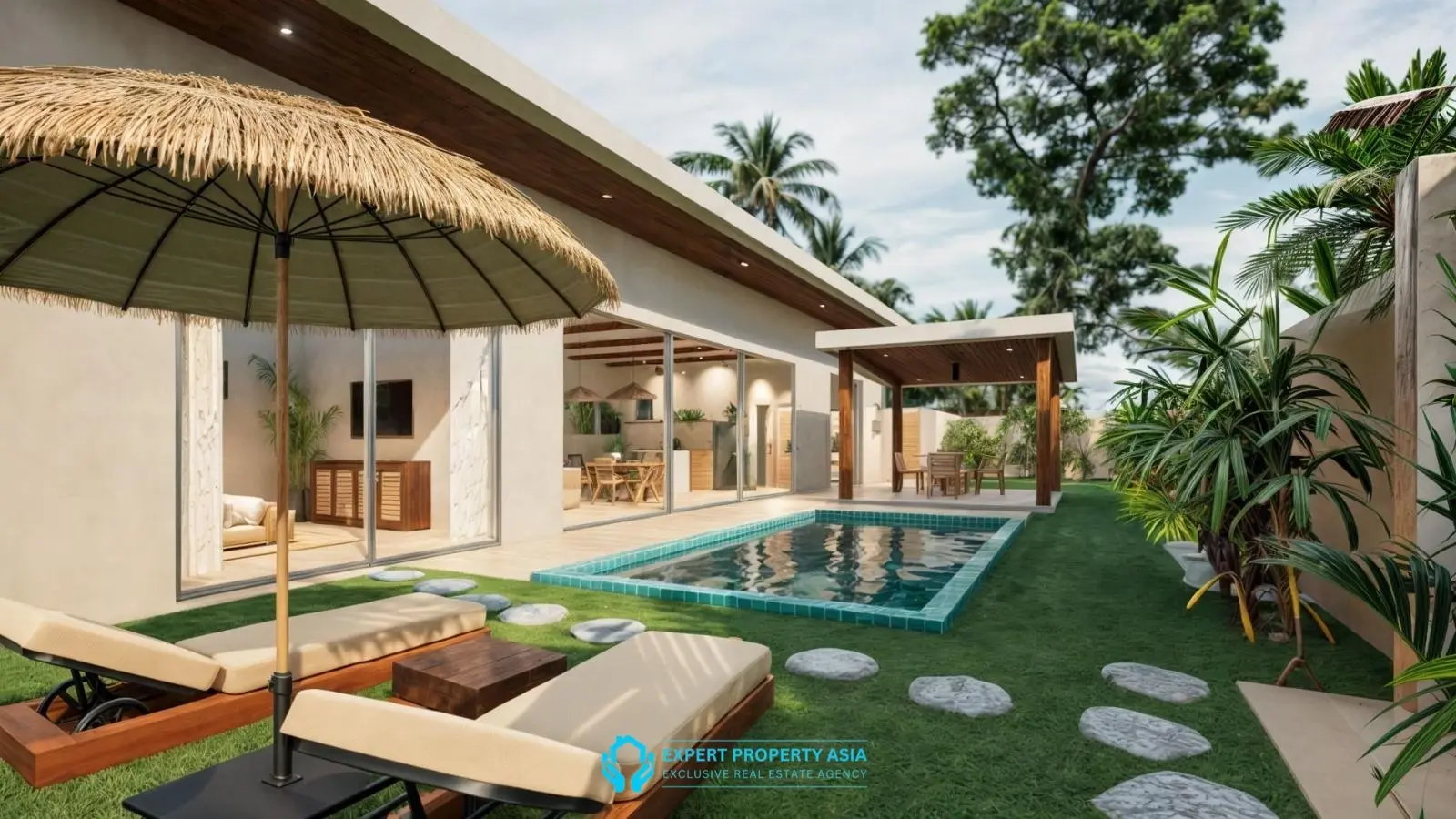 Modern 3-Bedroom Pool Villa for Sale in Peaceful Maenam – Leasehold 6.9M THB