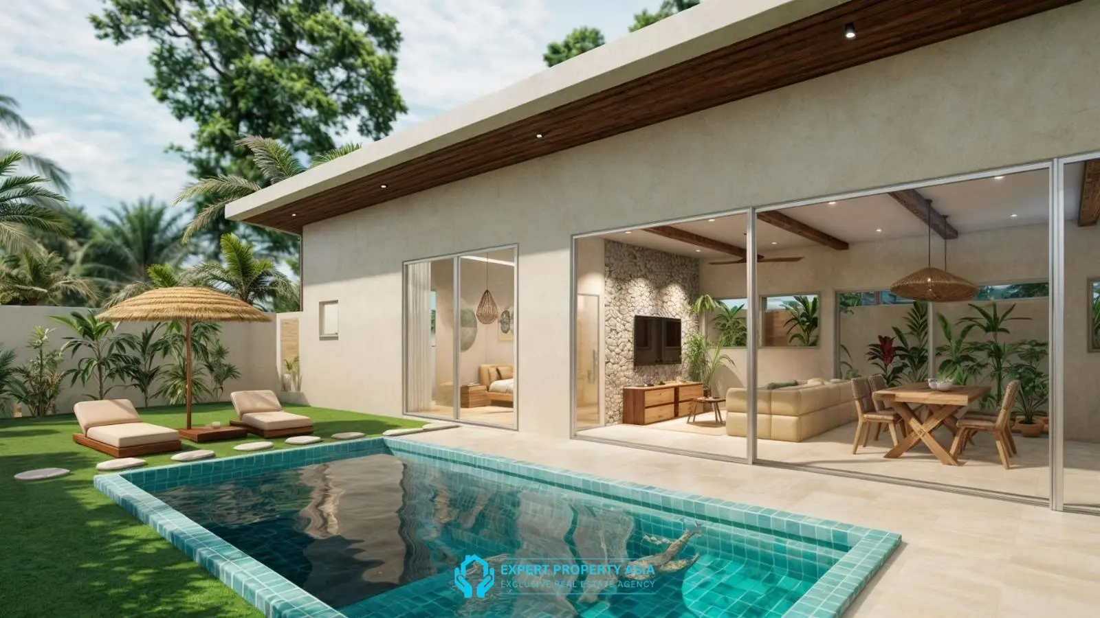 Modern 3-Bedroom Pool Villa for Sale in Peaceful Maenam – Leasehold 6.9M THB