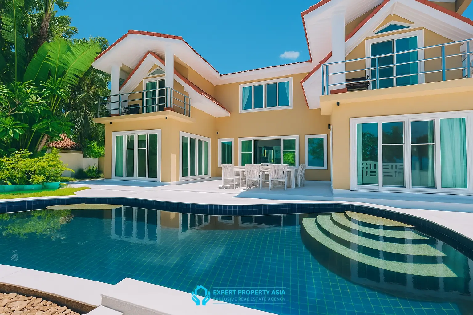 "Exclusive Luxury Beachfront Villa – Just 50 Meters from the Sea in Koh Samui"