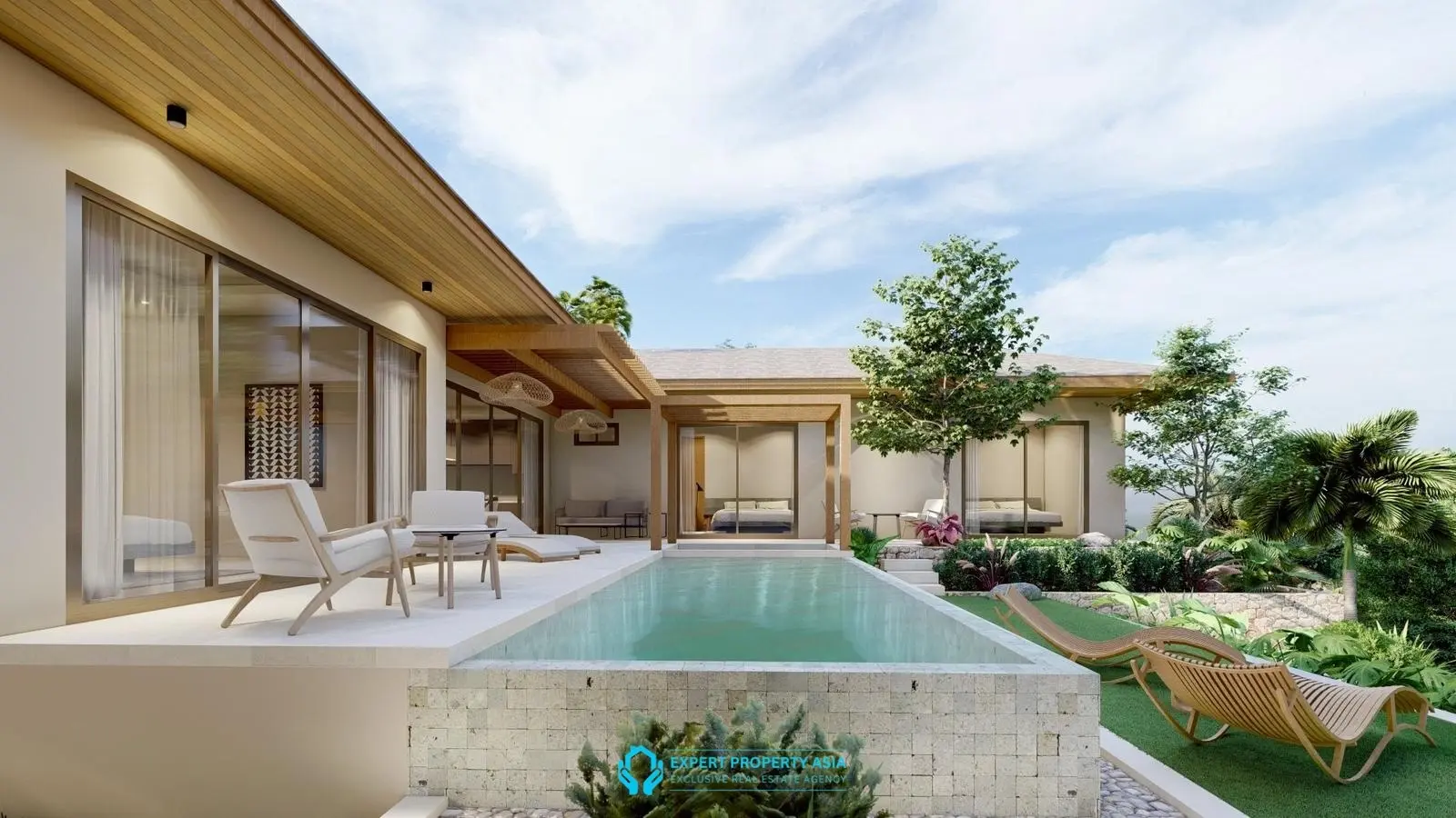 Off-Plan Tropical Villa with Large Garden Plot – Prime Bophut Location