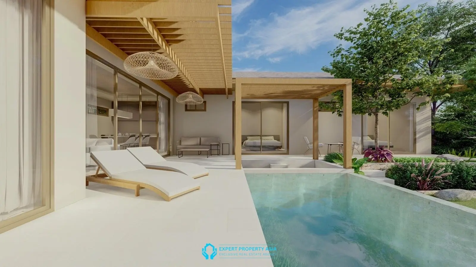 Off-Plan Tropical Villa with Large Garden Plot – Prime Bophut Location