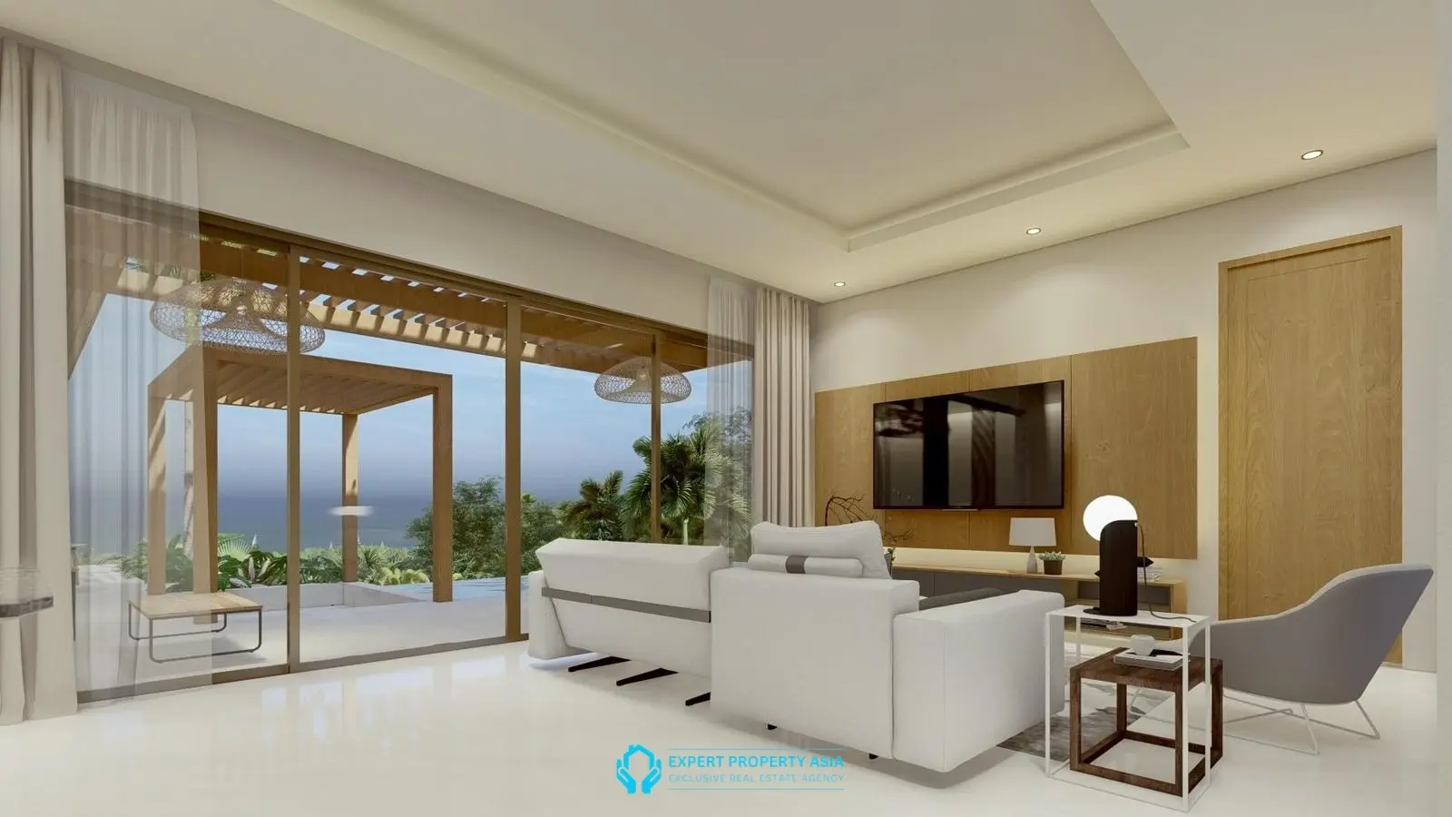 Off-Plan Tropical Villa with Large Garden Plot – Prime Bophut Location