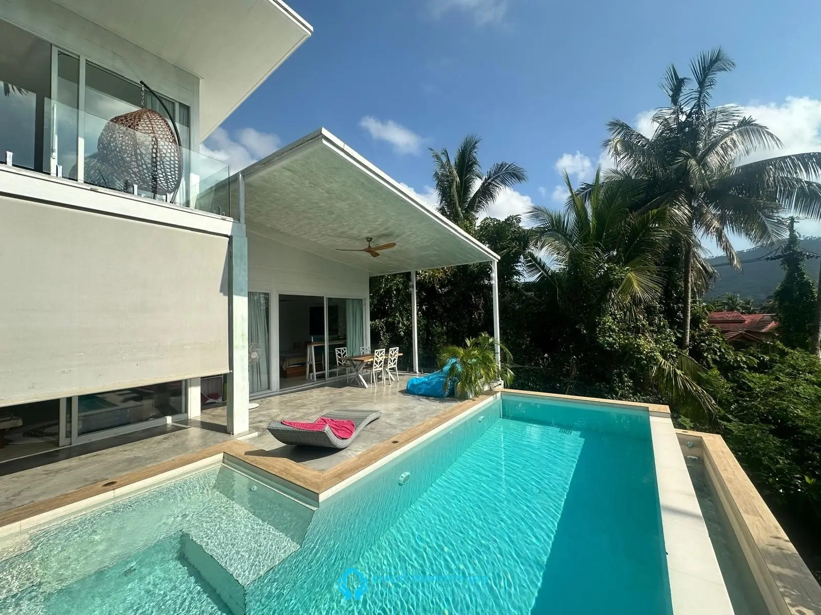 Stylish 3-Bedroom Modern Pool Villa in Tranquil Lamai – Prime Location Near Amenities