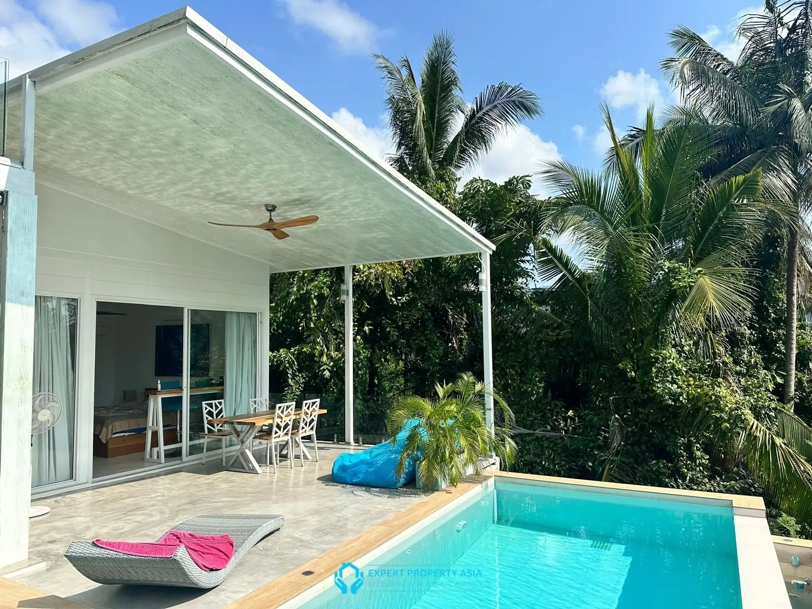 Stylish 3-Bedroom Modern Pool Villa in Tranquil Lamai – Prime Location Near Amenities