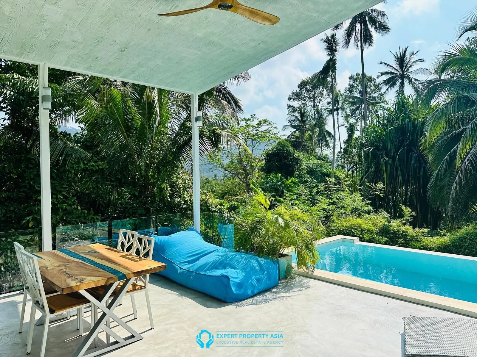 Stylish 3-Bedroom Modern Pool Villa in Tranquil Lamai – Prime Location Near Amenities