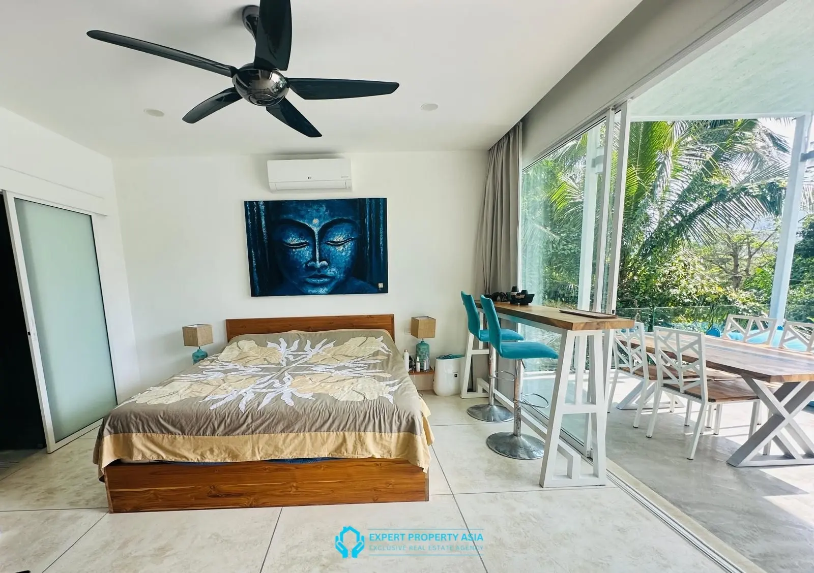 Stylish 3-Bedroom Modern Pool Villa in Tranquil Lamai – Prime Location Near Amenities