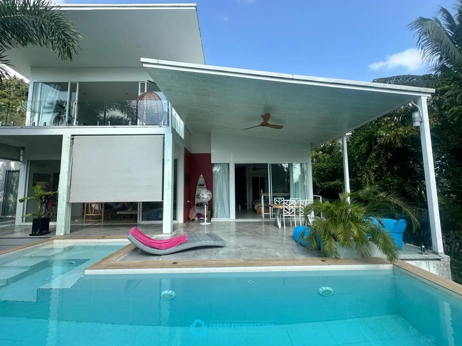Stylish 3-Bedroom Modern Pool Villa in Tranquil Lamai – Prime Location Near Amenities