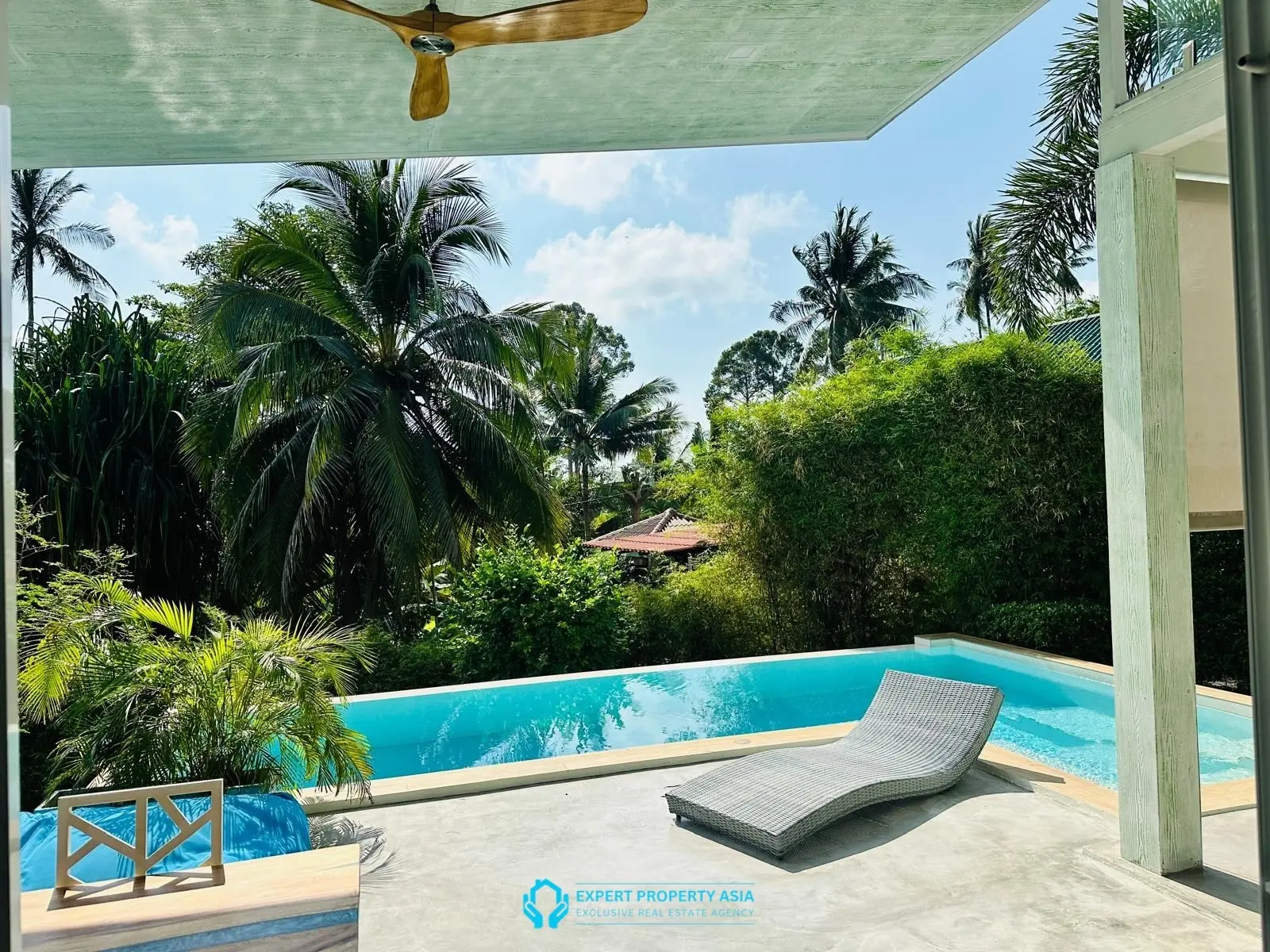 Stylish 3-Bedroom Modern Pool Villa in Tranquil Lamai – Prime Location Near Amenities