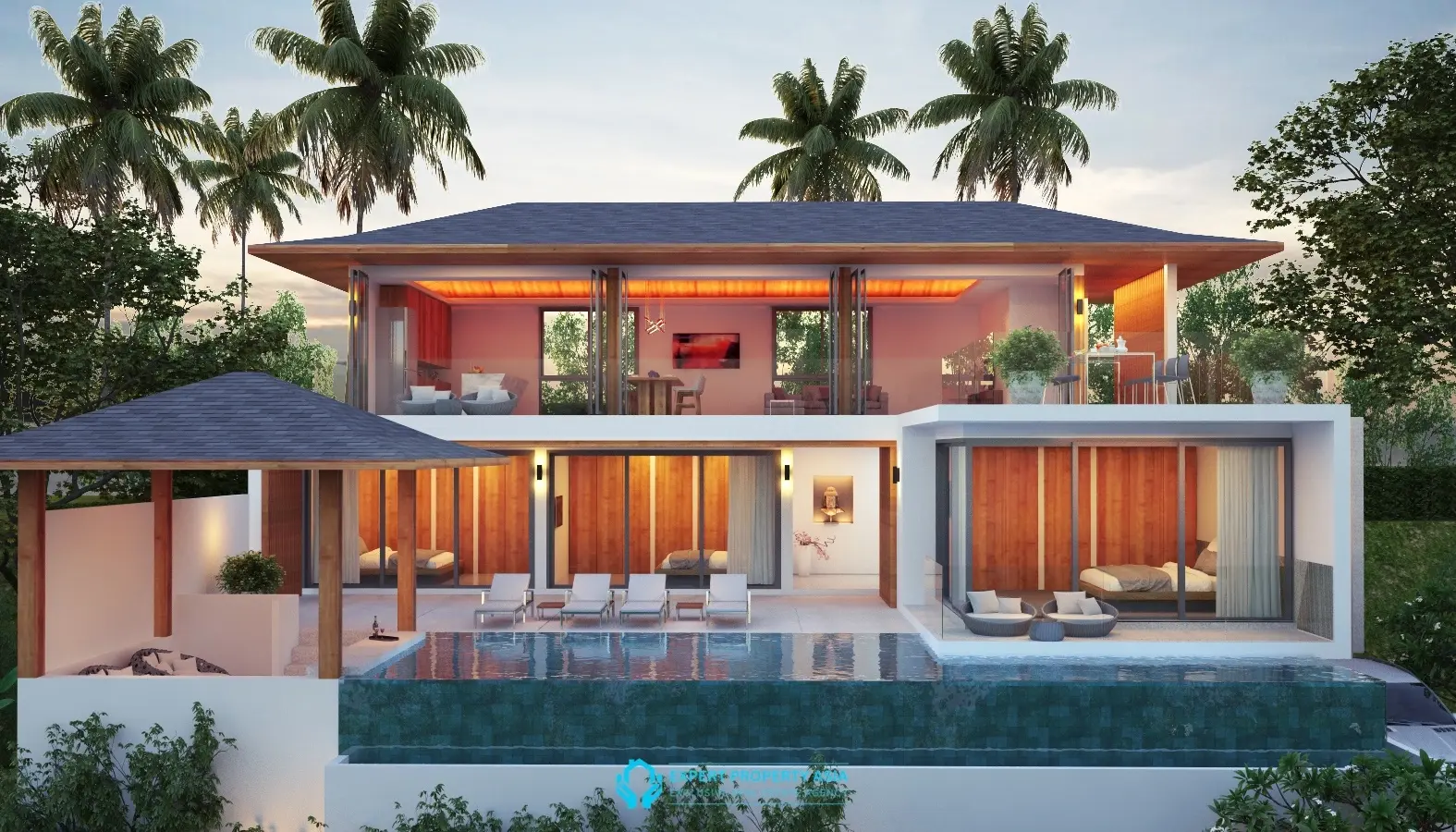 Panoramic Sea View Villas with Private Pools | North Koh Samui’s Golf Town