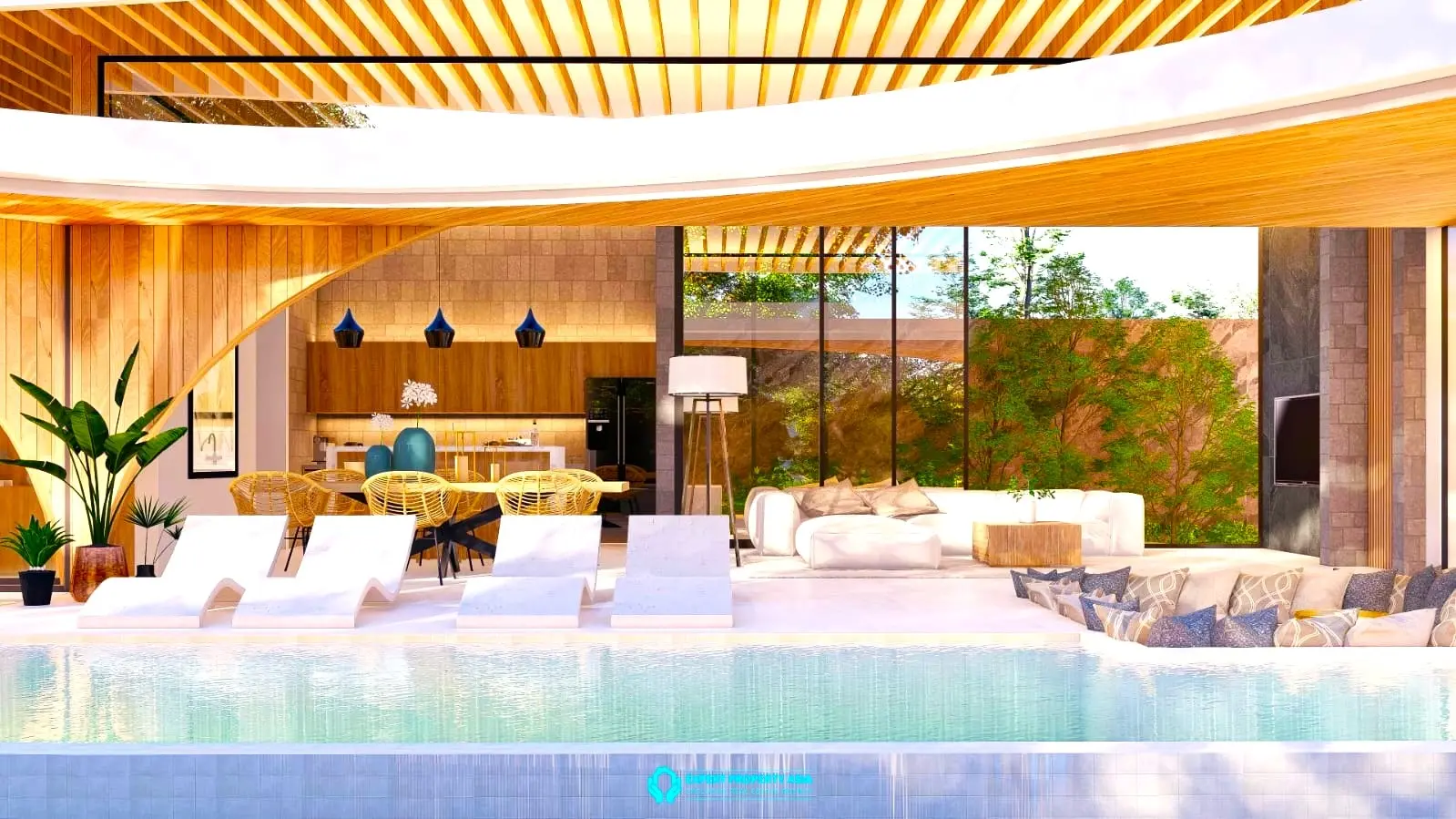 Luxury 3-Bedroom Pool Villa Steps from Laem Sor Beach – Private, Peaceful, Fully Furnished