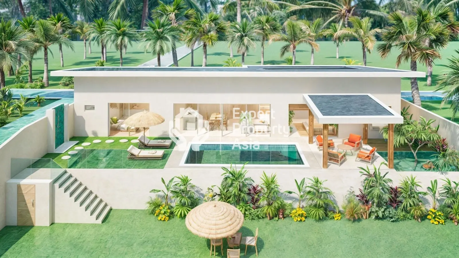 "Superbe villa de 3 chambres en pleine propriété avec vue sur la jungle et piscine privée à Koh Samui"