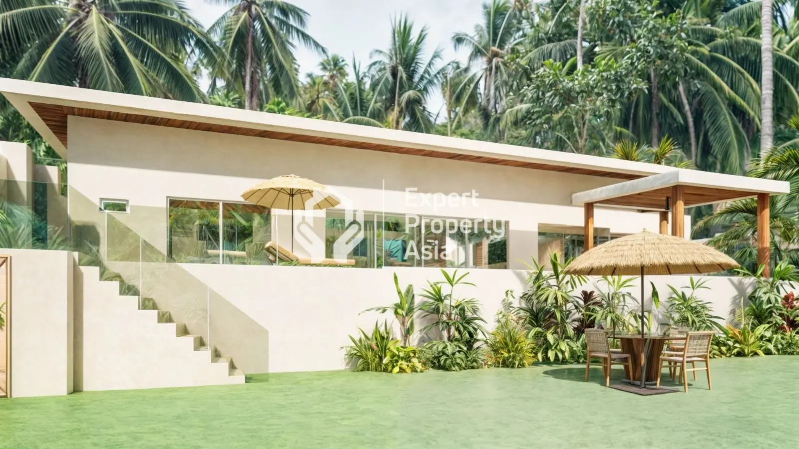 "Superbe villa de 3 chambres en pleine propriété avec vue sur la jungle et piscine privée à Koh Samui"