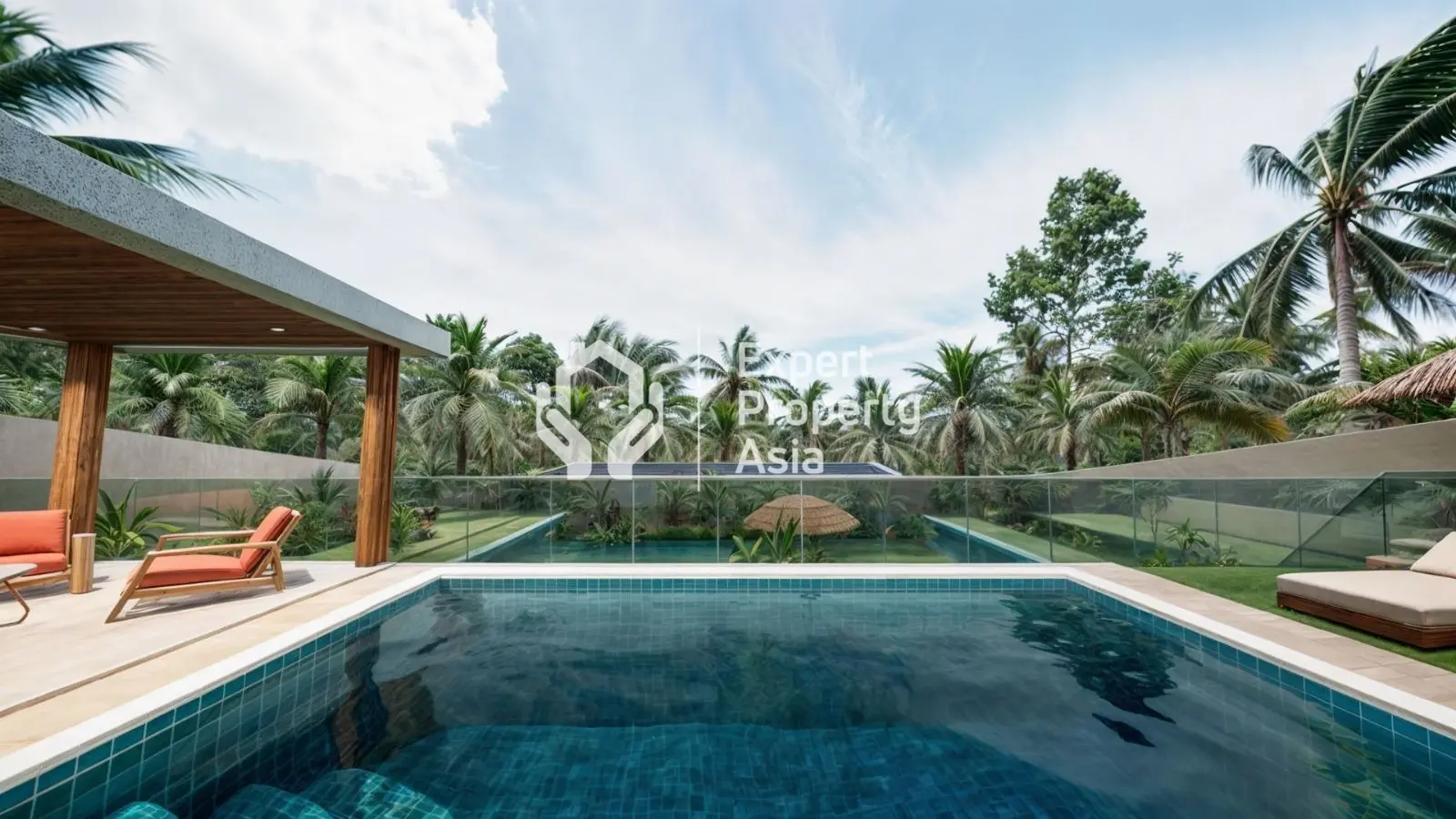 "Superbe villa de 3 chambres en pleine propriété avec vue sur la jungle et piscine privée à Koh Samui"