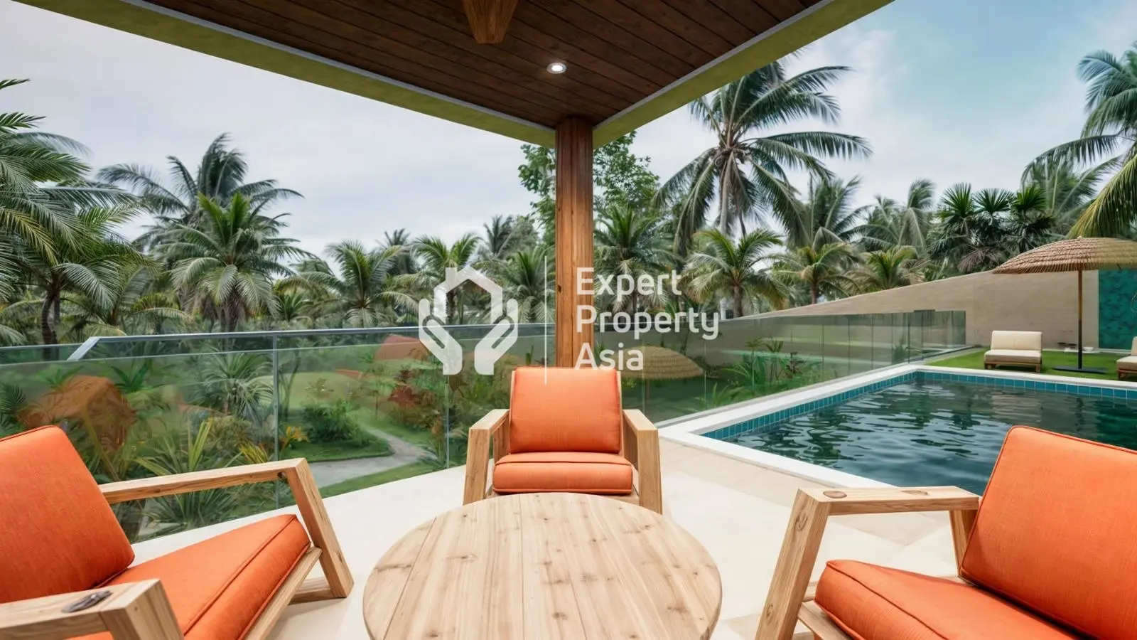 "Superbe villa de 3 chambres en pleine propriété avec vue sur la jungle et piscine privée à Koh Samui"