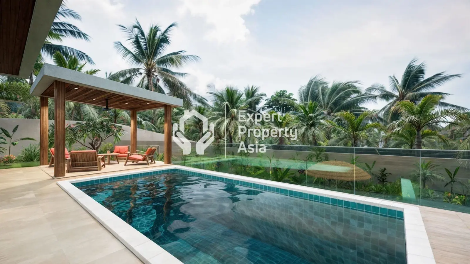 "Superbe villa de 3 chambres en pleine propriété avec vue sur la jungle et piscine privée à Koh Samui"