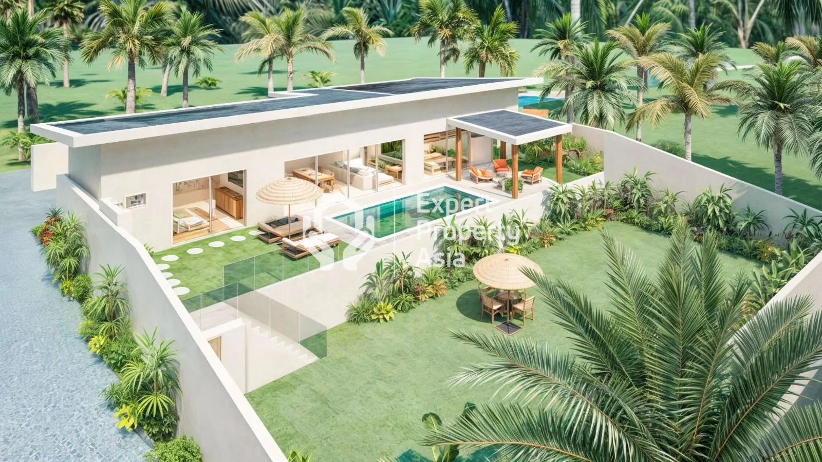 "Superbe villa de 3 chambres en pleine propriété avec vue sur la jungle et piscine privée à Koh Samui"