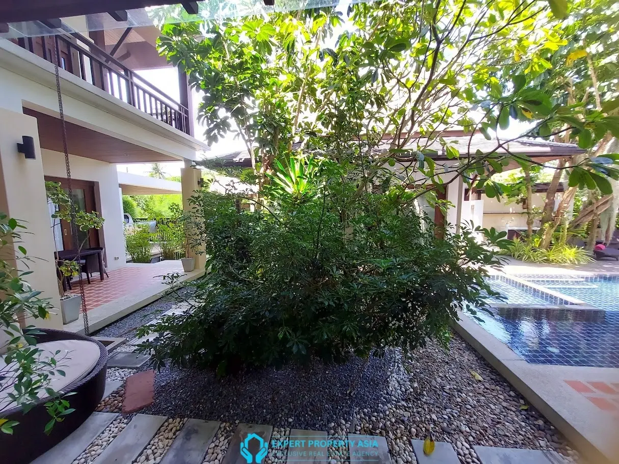 Exclusive 5-Bedroom Pool Villa Just Steps from Plai Laem Beach | Long-Term Rental
