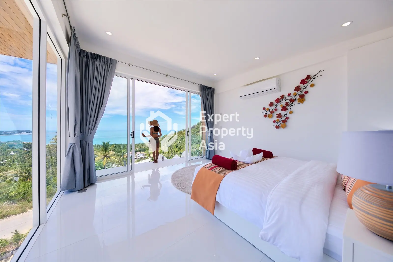 Villa avec piscine de 3 chambres vue mer à Chaweng Noi Koh Samui "Propriété à titre gratuit"