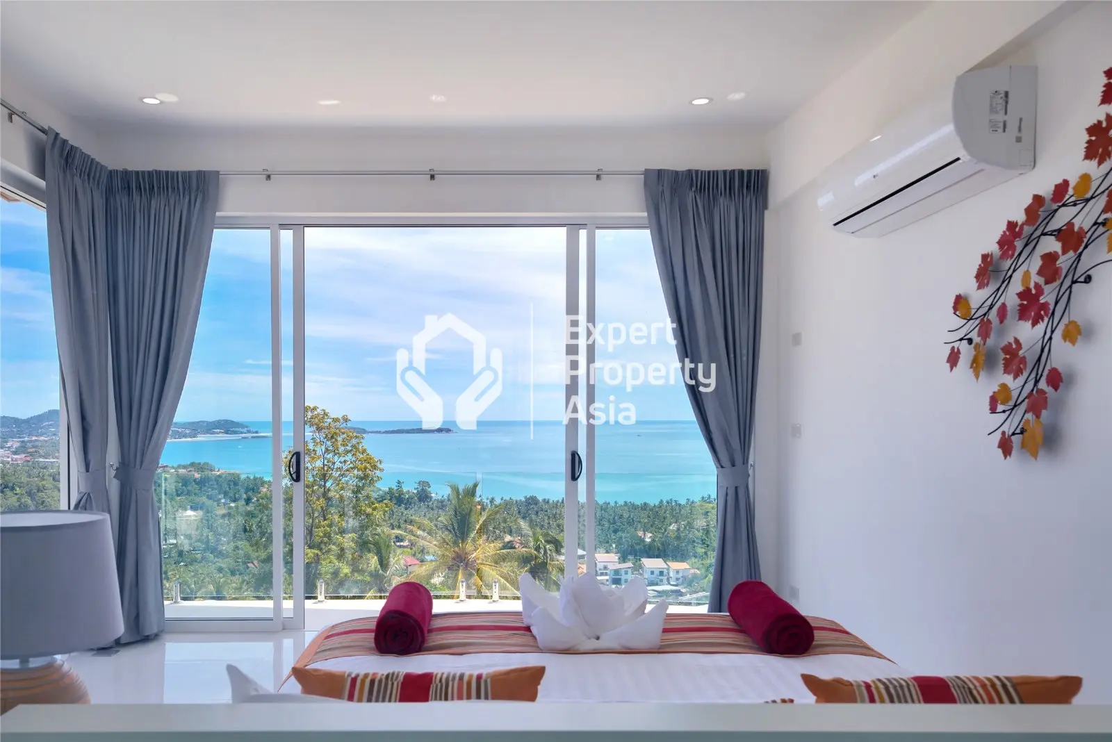 Villa avec piscine de 3 chambres vue mer à Chaweng Noi Koh Samui "Propriété à titre gratuit"