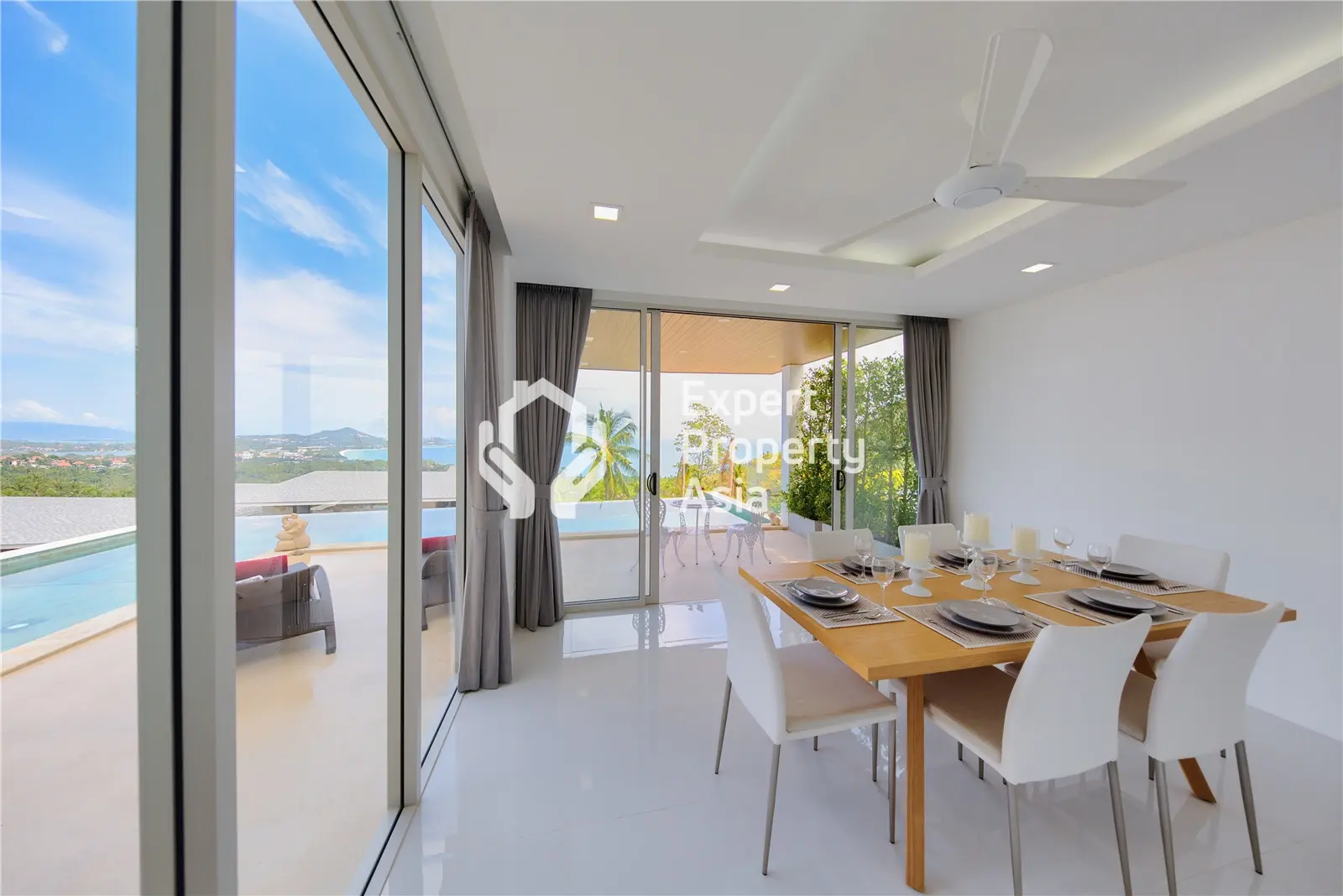 Villa de luxe de 3 chambres avec vue sur la mer et piscine à Chaweng Noi, Koh Samui "Propriété à titre gratuit"