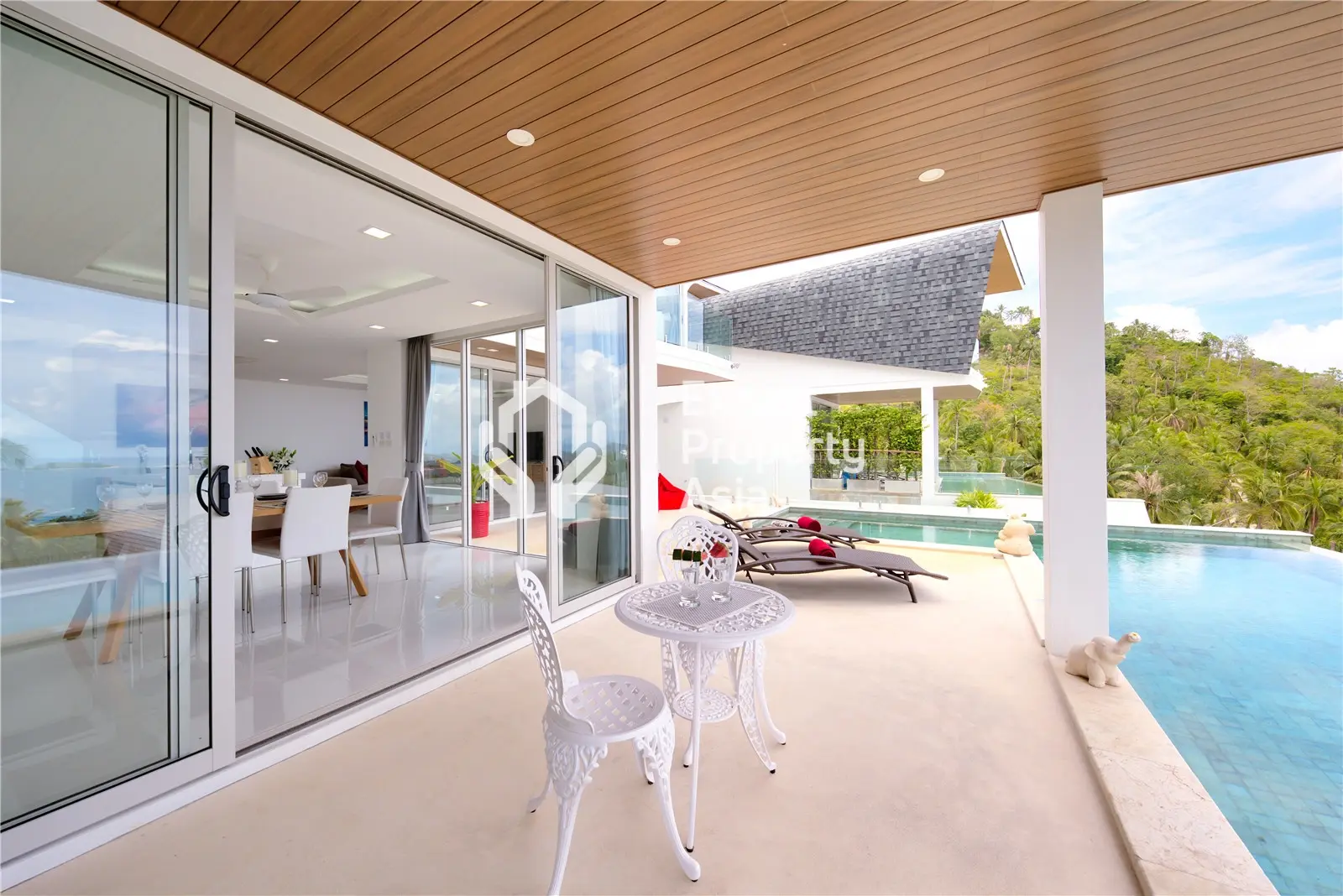 Villa de luxe de 3 chambres avec vue sur la mer et piscine à Chaweng Noi, Koh Samui "Propriété à titre gratuit"