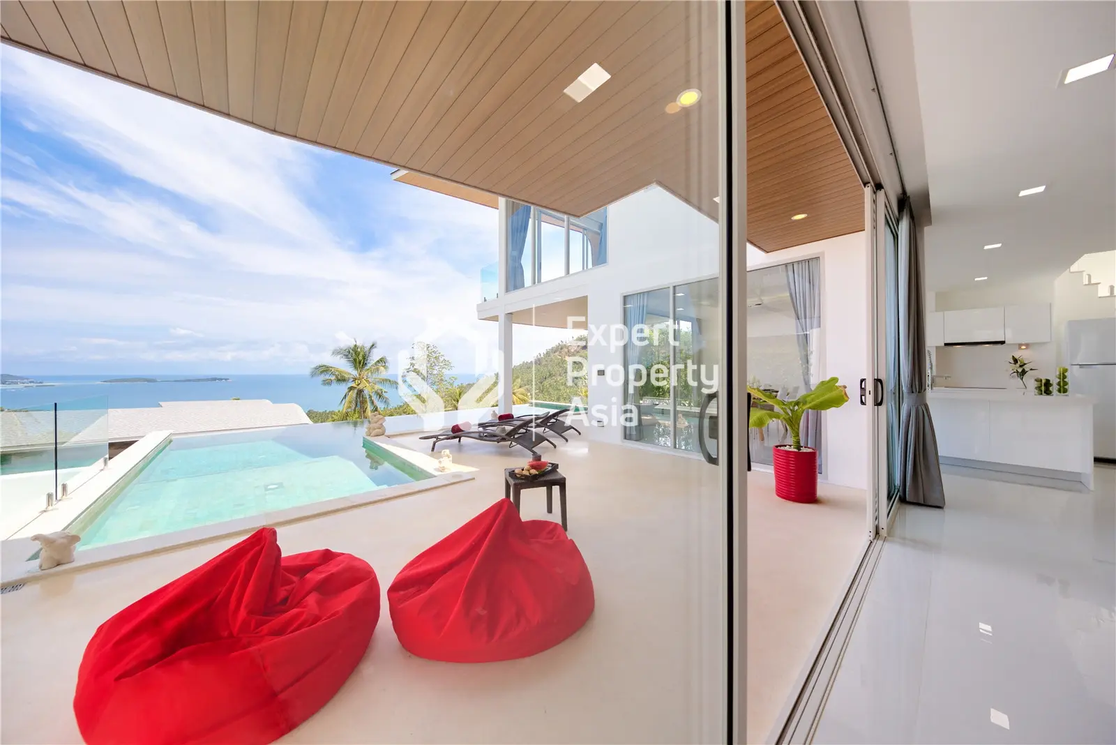 Villa de luxe de 3 chambres avec vue sur la mer et piscine à Chaweng Noi, Koh Samui "Propriété à titre gratuit"