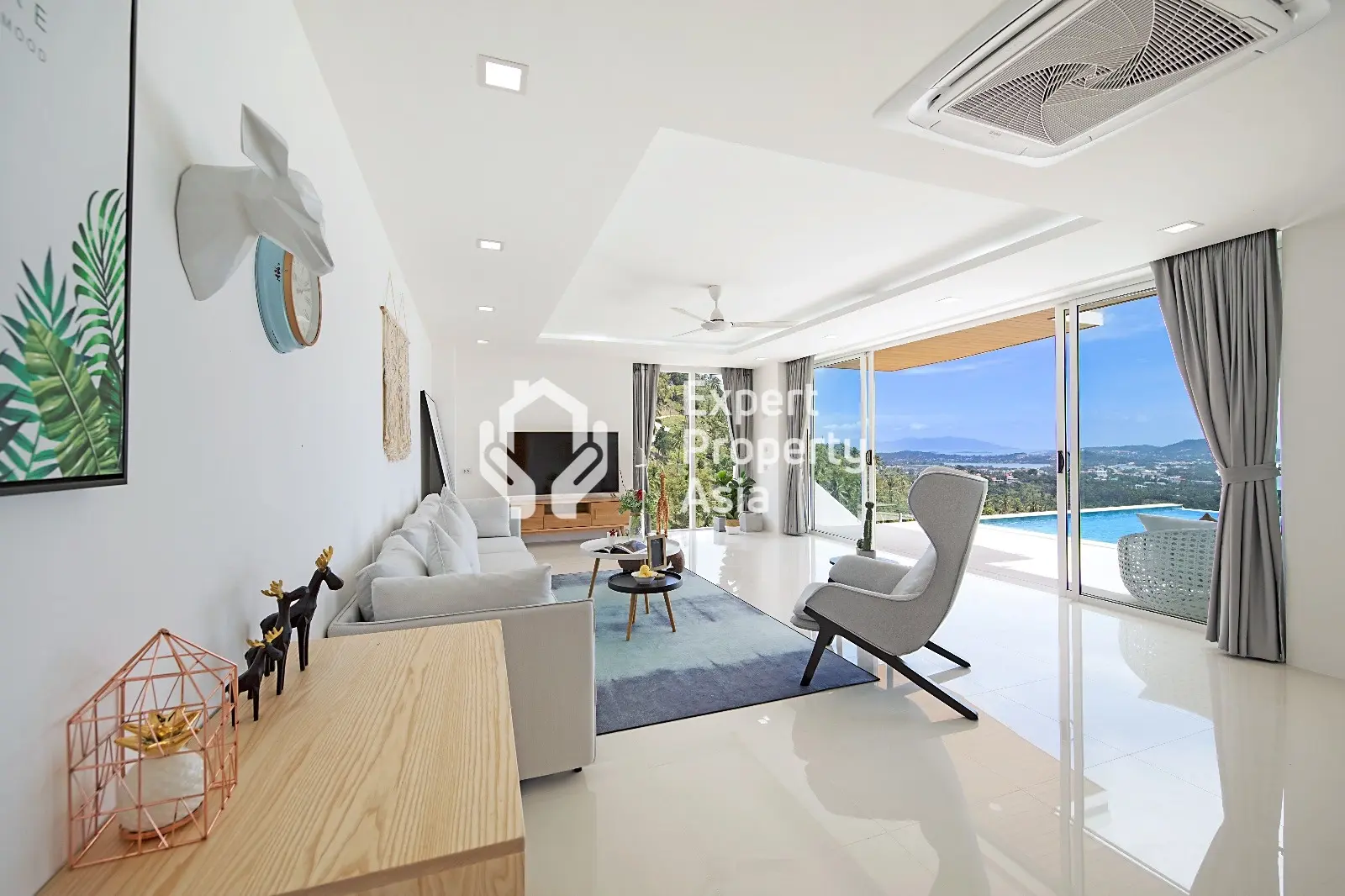 Impressionnante villa de 4 chambres avec vue sur la mer à Chaweng Noi, Koh Samui "Propriété gratuite"