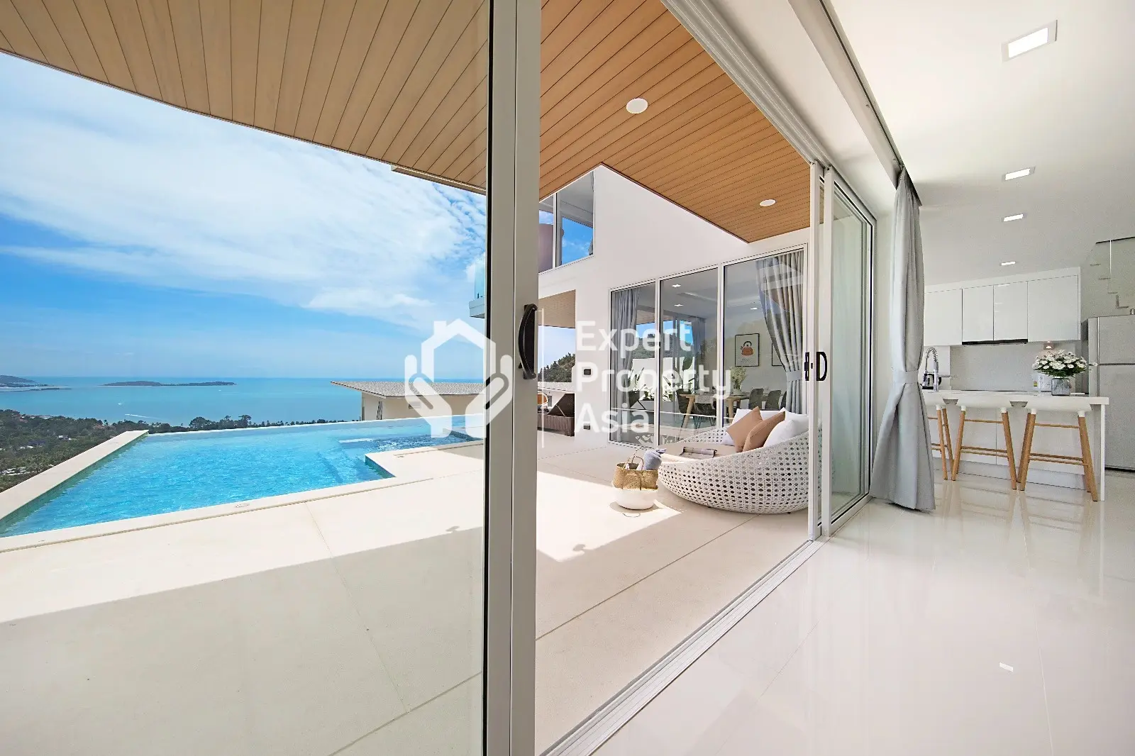 Impressionnante villa de 4 chambres avec vue sur la mer à Chaweng Noi, Koh Samui "Propriété gratuite"