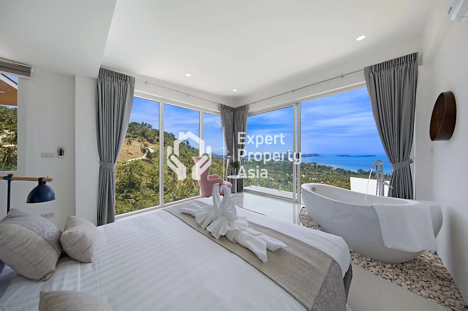 Impressionnante villa de 4 chambres avec vue sur la mer à Chaweng Noi, Koh Samui "Propriété gratuite"