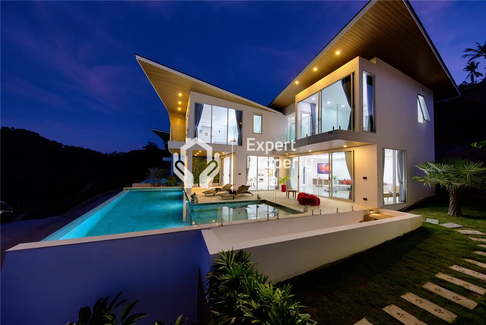 Impressionnante villa de 4 chambres avec vue sur la mer à Chaweng Noi, Koh Samui "Propriété gratuite"