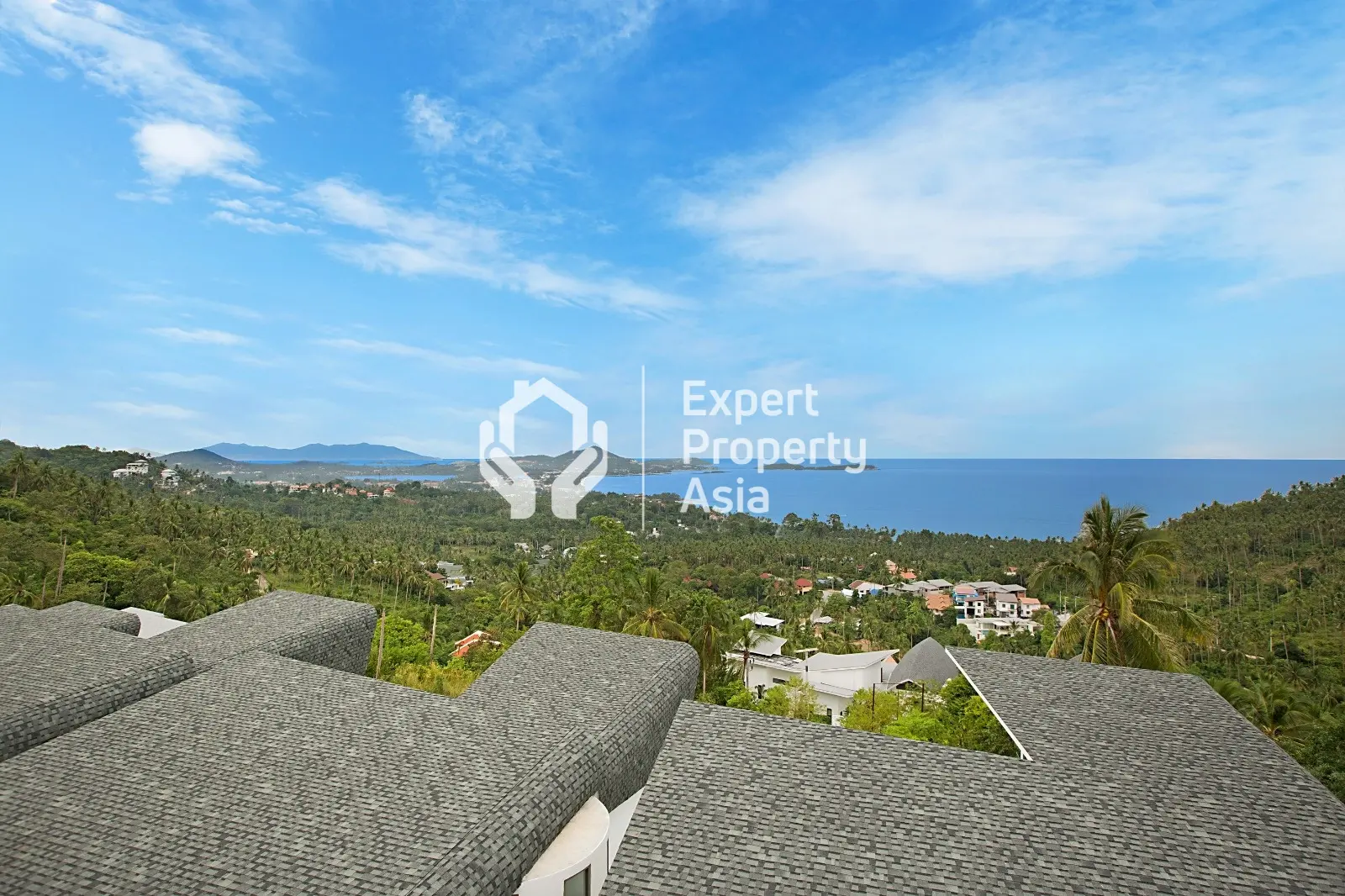 Belle villa de 3 chambres avec vue sur la mer et piscine à Chaweng Noi, Koh Samui