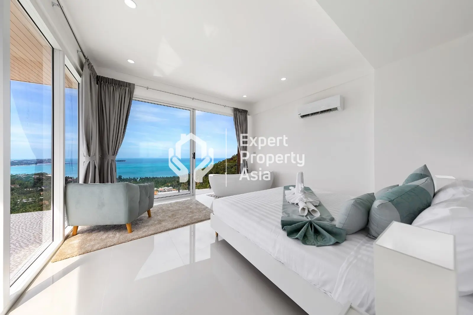 Superbe villa avec 3 chambres et vue sur la mer – Villa B11 à Chaweng Noi, Koh Samui