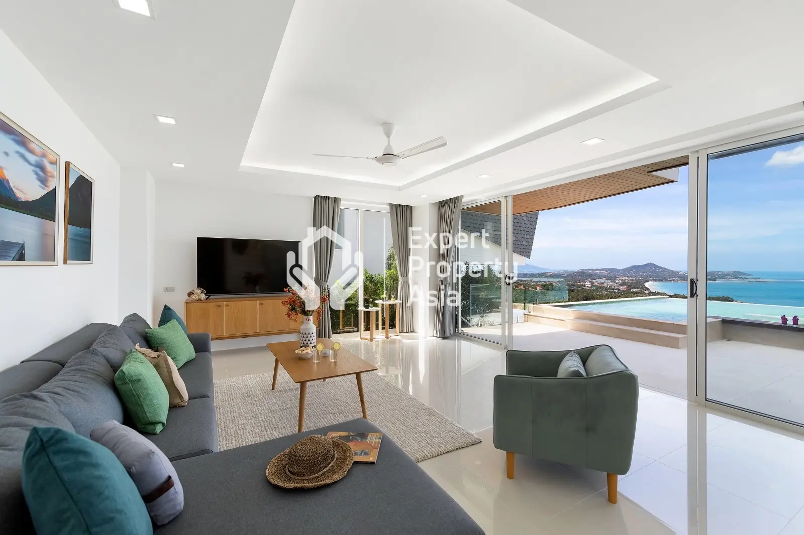 Superbe villa avec 3 chambres et vue sur la mer – Villa B11 à Chaweng Noi, Koh Samui