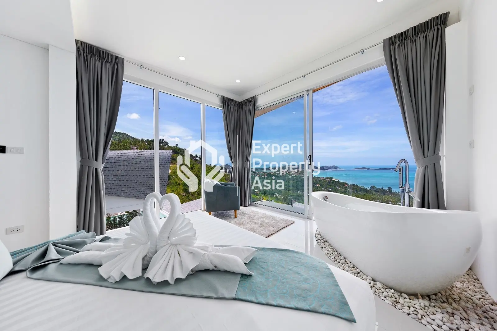 Superbe villa avec 3 chambres et vue sur la mer – Villa B11 à Chaweng Noi, Koh Samui