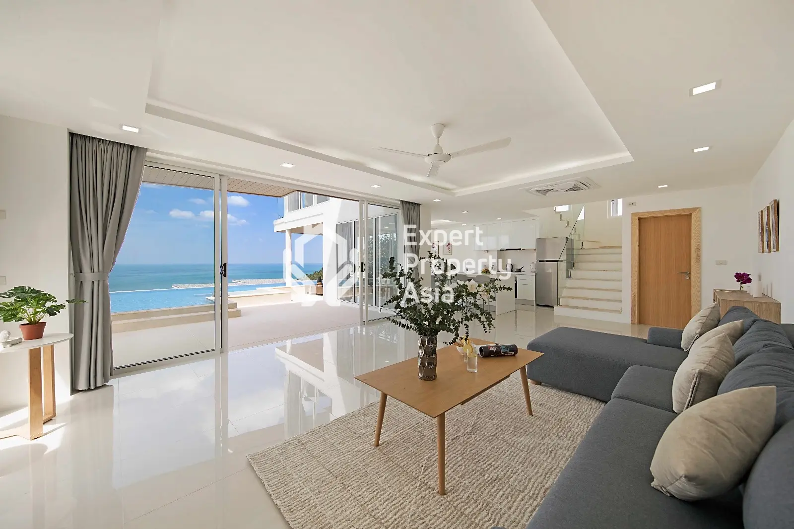 Exquise villa avec piscine et vue sur mer de 4 chambres – Villa B12 à Chaweng Noi, Koh Samui