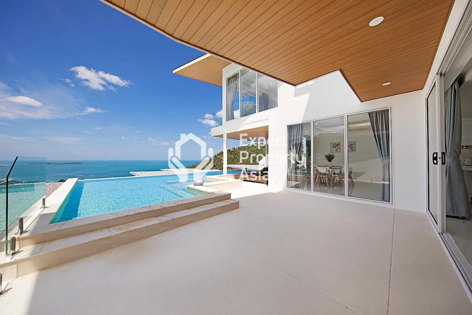 Exquise villa avec piscine et vue sur mer de 4 chambres – Villa B12 à Chaweng Noi, Koh Samui