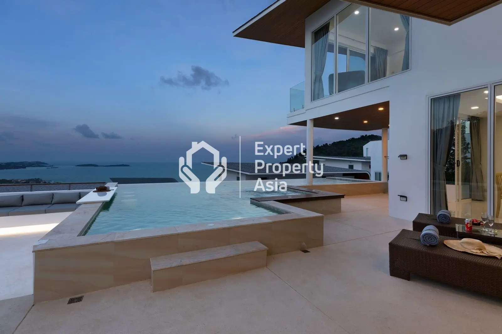 Luxurious 4-Bedroom Sea View Pool Villa – Villa B15 in Chaweng Noi, Koh Samui