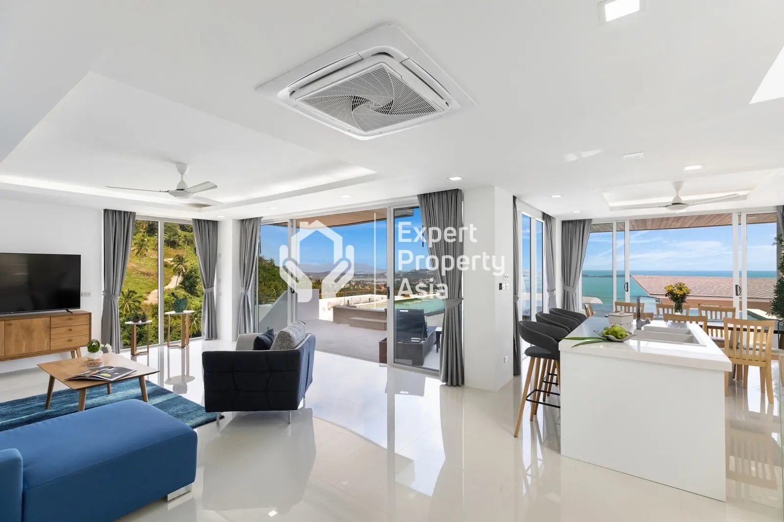 Luxurious 4-Bedroom Sea View Pool Villa – Villa B15 in Chaweng Noi, Koh Samui