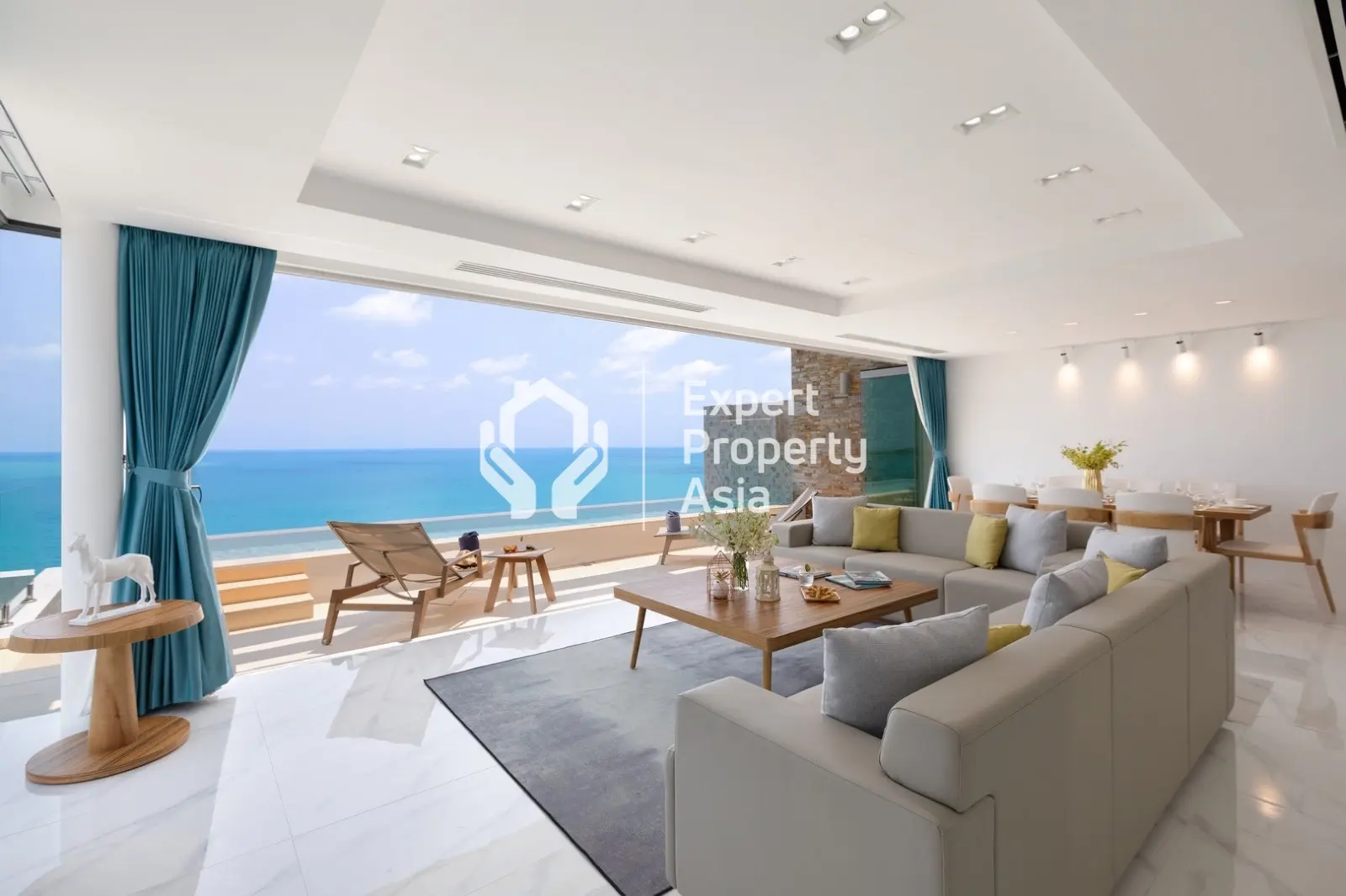 Villa duplex contemporaine de 3 chambres avec piscine et vue sur la mer à Chaweng Noi, Koh Samui