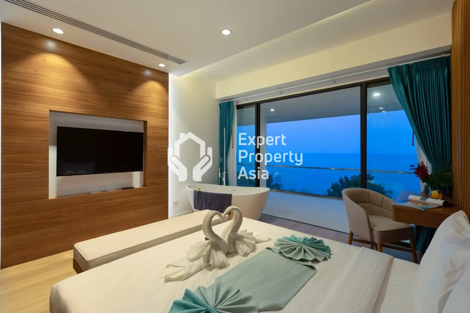 Villa duplex contemporaine de 3 chambres avec piscine et vue sur la mer à Chaweng Noi, Koh Samui