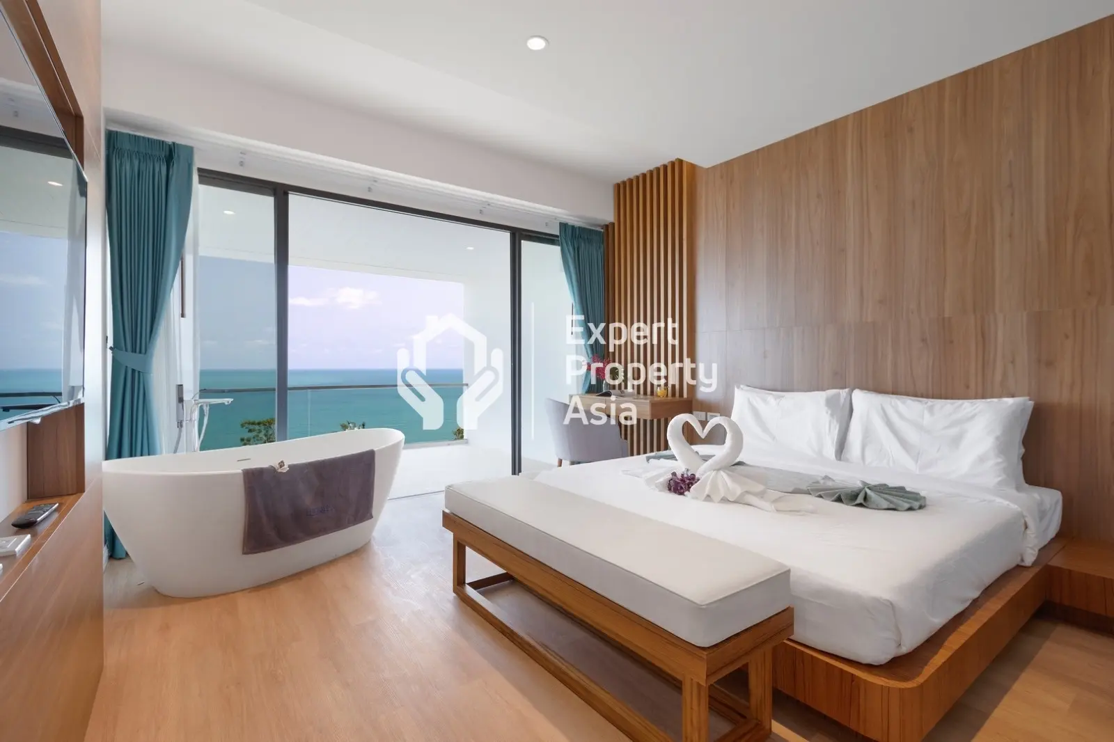 Villa duplex contemporaine de 3 chambres avec piscine et vue sur la mer à Chaweng Noi, Koh Samui